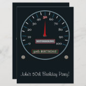 50歳の誕生日パーティー招待状 招待状 (正面/裏面)