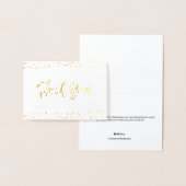 50歳の誕生日パーティー金ゴールド感謝していあなた 箔カード (ディスプレー)