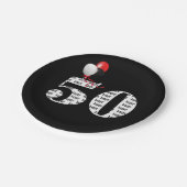 50歳の誕生日パーティー風船 ペーパープレート (アングル)