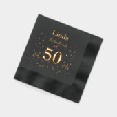 50歳の誕生日パーティー50歳 箔ナプキン (左)