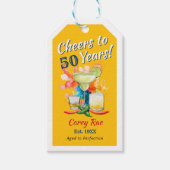 50歳の誕生日パーティー おめでとう50年 マルガリータ ギフトタグ (正面)