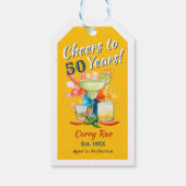 50歳の誕生日パーティー おめでとう50年 マルガリータ ギフトタグ (裏面)