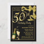 50歳の誕生日パーティー-サプライズパーティの招待状 招待状 (正面)