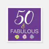 50歳の誕生日パーティー スタンダードカクテルナプキン (正面)