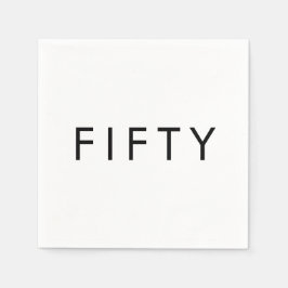 50歳の誕生日パーティー スタンダードカクテルナプキン