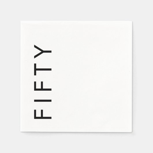 50歳の誕生日パーティー スタンダードカクテルナプキン (正面)