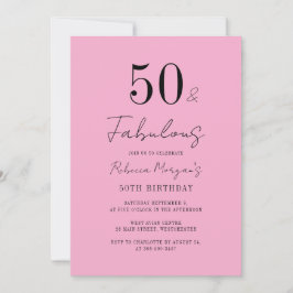50歳の誕生日パーティー ファビュラスな50歳の台本 招待状