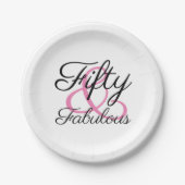 50歳の誕生日パーティー ペーパープレート (正面)