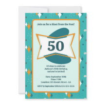 50歳の誕生日パーティー レトロミッドセンチュリー どの年齢にも