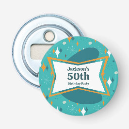 50歳の誕生日パーティー レトロミッドセンチュリー どの年齢にも 栓抜き