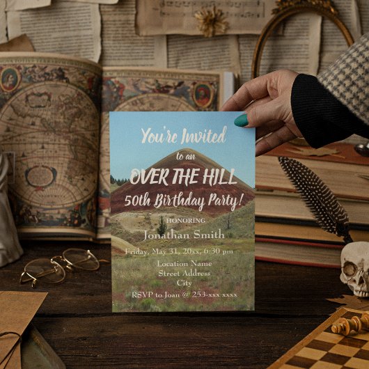 50歳の誕生日パーティー「人生の山頂へ」 招待状