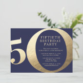 50歳の誕生日パーティー 招待状 (スタンド正面)