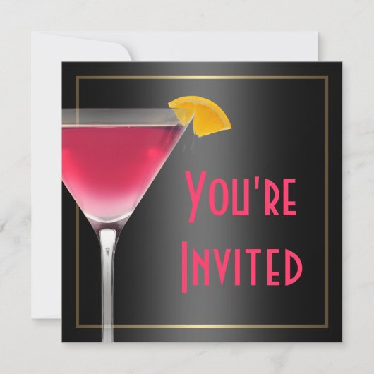 50歳の誕生日パーティー 招待状 (正面)