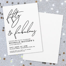 50歳の誕生日パーティー 招待状