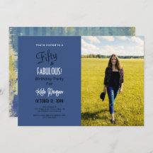 50歳の誕生日パーティー 青