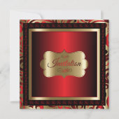 50歳の誕生日パーティー| DIY文字 招待状 (正面)