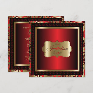 50歳の誕生日パーティー  DIY文字 招待状