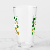 50歳の誕生日ビールと緑のバルーンGlass Cup タンブラーグラス (右)
