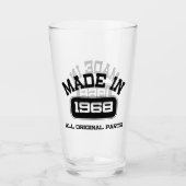 50歳の誕生日ビールジョッキグラス タンブラーグラス (正面)