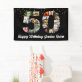 50歳の誕生日フォトコラージュイベントパーティー 横断幕 (インサイチュ)