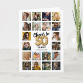 50歳の誕生日フォトコラージュカード 招待状 (正面)