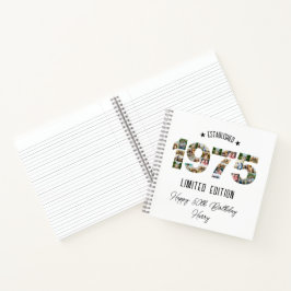 50歳の誕生日フォトコラージュ設立1975 ノートブック