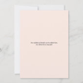 50歳の誕生日フラワー写真パーティー 招待状 (裏面)