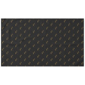 50歳の誕生日ブラック金ゴールドこんにちは50タイポグラフィ テーブルクロス (正面(横))