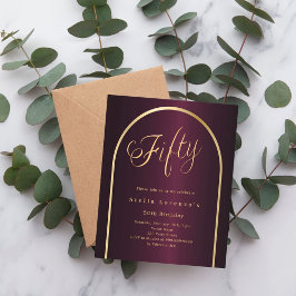 50歳の誕生日ブルゴーニュ金ゴールドアーチ招待