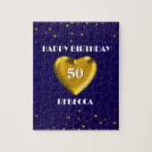 50歳の誕生日プレゼント！カスタムお祝いパズル ジグソーパズル (縦)