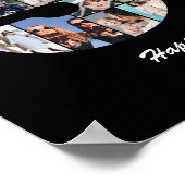 50歳の誕生日プレゼント　数字50の写真コラージュ ポスター (角)