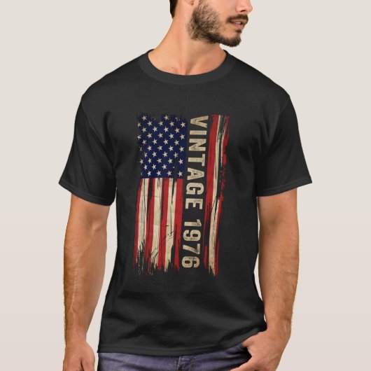 50歳の誕生日プレゼント 1976年 アメリカ製 ヴィンテージ Tシャツ (正面)
