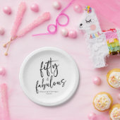 50歳の誕生日ミニマルパーティー ペーパープレート (パーティー)