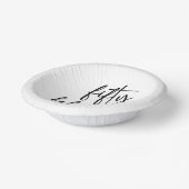 50歳の誕生日ミニマルパーティー ペーパーボウル (傾斜あり)