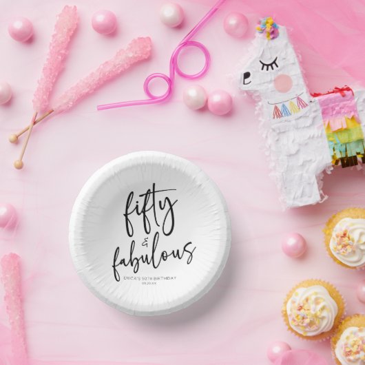 50歳の誕生日ミニマルパーティー ペーパーボウル (パーティー)