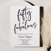 50歳の誕生日ミニマルパーティー 招待状