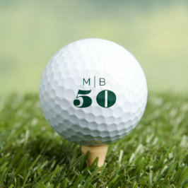 50歳の誕生日モノグラム ゴルフボール