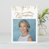 50歳の誕生日写真付き招待状 招待状 (スタンド正面)