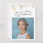 50歳の誕生日写真付き招待状 招待状 (正面)