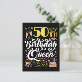 50歳の誕生日女王 ポストカード (スタンド正面)