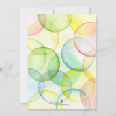 50歳の誕生日招待状（多色） 招待状 (裏面)