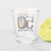 50歳の誕生日白黒フォトスおもしろいトグラス ショットグラス (裏面)