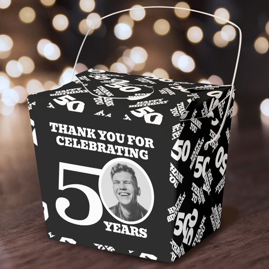 50歳の誕生日記念の写真 白黒 フェイバーボックス