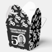 50歳の誕生日記念の写真 白黒 フェイバーボックス (オープン)