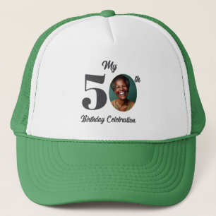 50歳の誕生日記念写真 キャップ