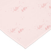 50歳の誕生日赤面ピンクタイポグラフィ ショートテーブルランナー (コーナー)