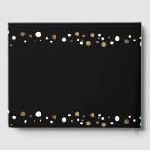 50歳の誕生日金ゴールドと黒パーソナライズされた ゲストブック (裏面)