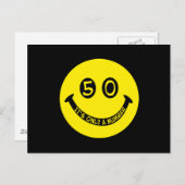 50歳の誕生日顔ナンバーズだ! ポストカード (正面/裏面)