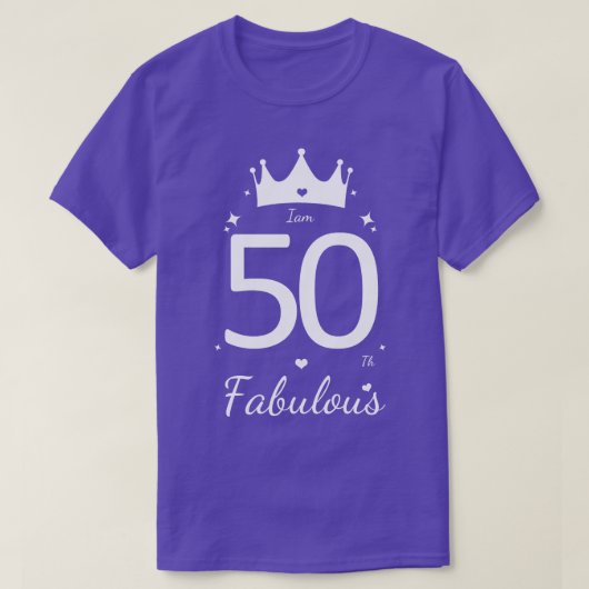 50歳の誕生日5 Tシャツ (デザイン正面)