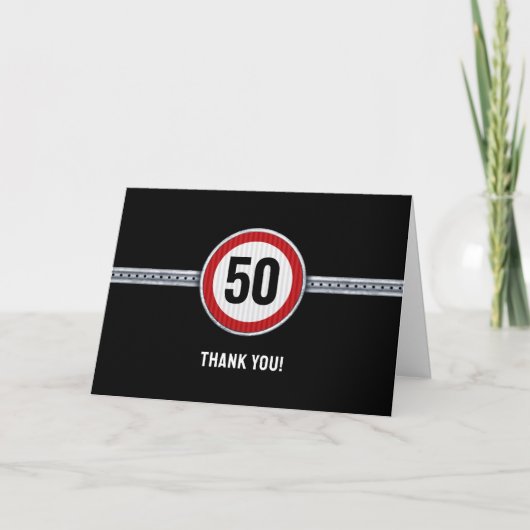 50歳の誕生日 - いつだって サンキューカード (正面)